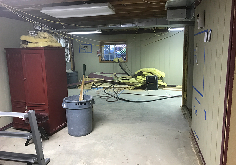 Milton Basement Project - Before